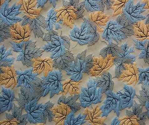 Жилым листья Пряж-покрашенные жаккардом H/R 25.0cm ткани 420T/100% P/150gsm