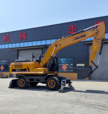 SHANZHONG 21-тонный колесный экскаватор SZL215 Гидравлический экскаватор