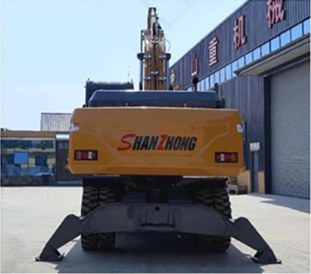 SHANZHONG 21-тонный колесный экскаватор SZL215 Гидравлический экскаватор