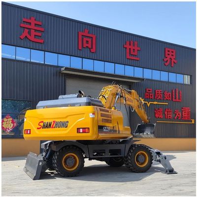 SHANZHONG 21-тонный колесный экскаватор SZL215 Гидравлический экскаватор