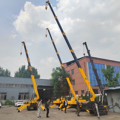 Строительное оборудование Телескопический бум 1-8 тонн Пауковые краны Электрическая двойная мощность