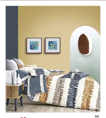 Ins Style Stripe Reactive Print Full Cotton Duvet Cover Bedings (Внутренний стиль) Реактивная печать Полная хлопчатобумажная одеяла для одеяла