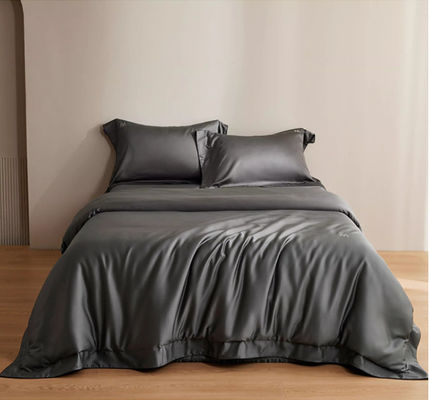 Чистый цвет 100S Lenzing Luxury Tencel Покрытие одеяла постельное белье набор Домашний текстильный продукт