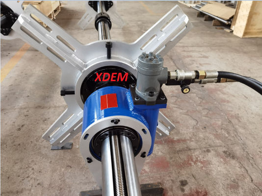 XDEM XDY-110 Портативная электрическая гидравлическая линейка Борящая машина Ремонт тяжелого оборудования Энергия ветра Судостроительная фабрика CNC Портативный токарный станок