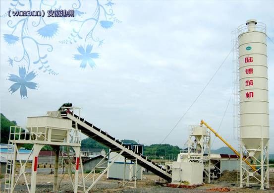 завод цемента почвы 85kW смешивая, конкретная смешивая станция 300t/H